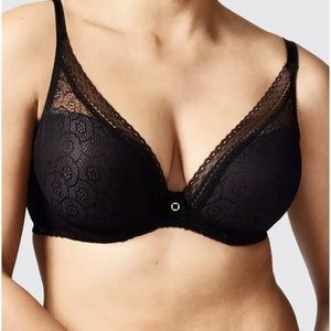 Chantelle Festivite Lace Plunge Bra NWT